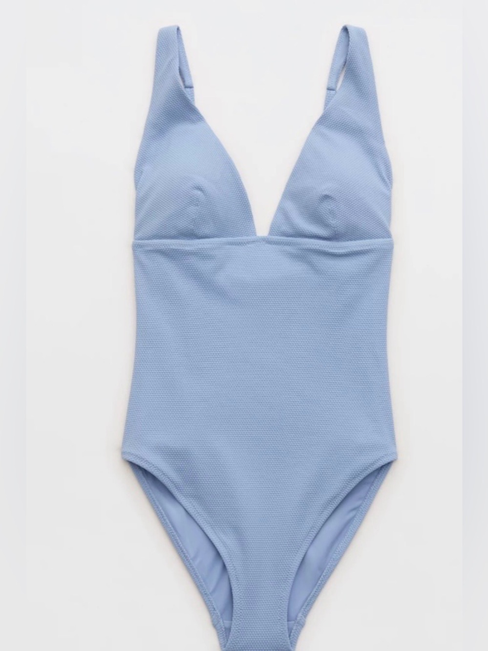 Aerie Pique Full Coverage One Piece Swimsuit